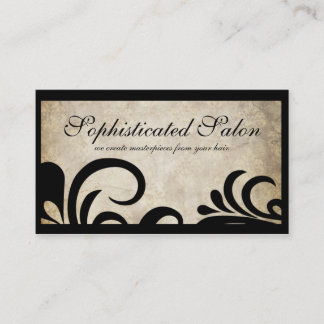 Lighter Modern Sophisticated Designer Salon Business Card