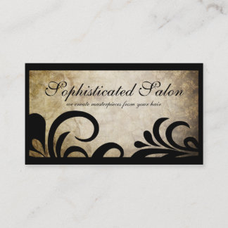 Lighter Modern Sophisticated Designer Salon Business Card