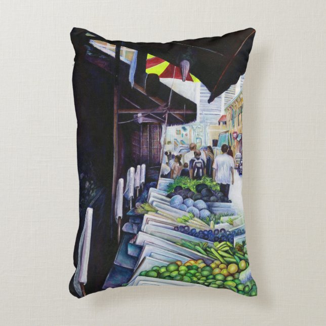 Lighter Side of Lavender Street, Singapore Accent Pillow (Front(Vertical))
