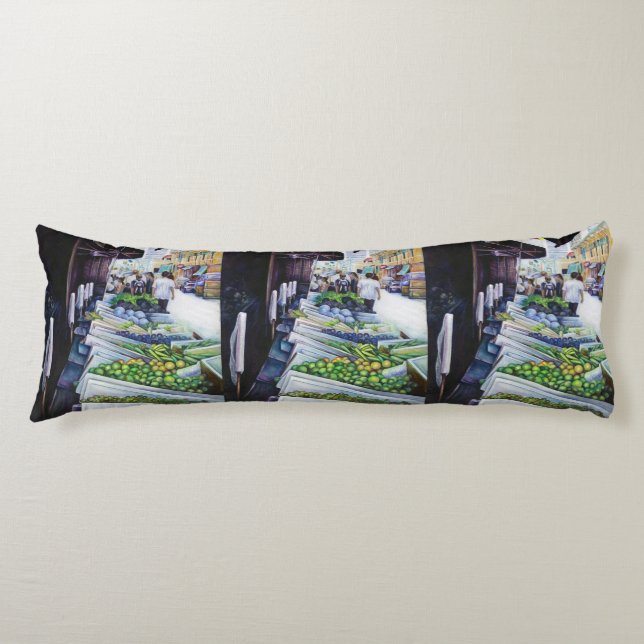 Lighter Side of Lavender Street, Singapore Body Pillow (Front)