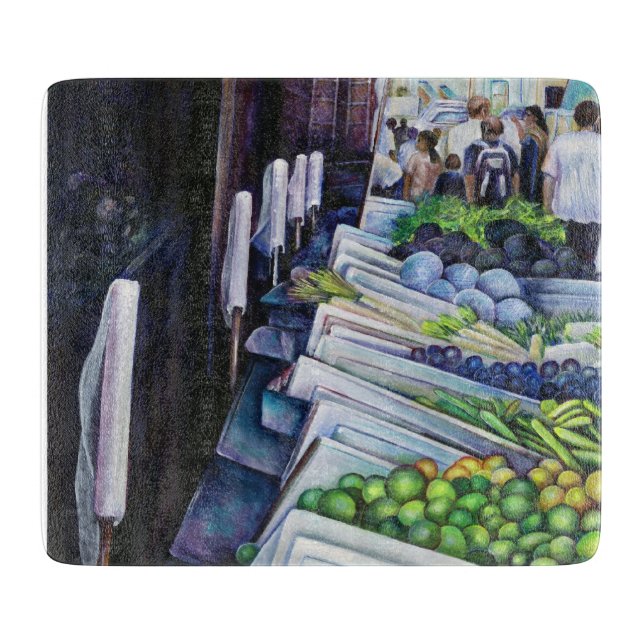 Lighter Side of Lavender Street, Singapore Cutting Board (Front)