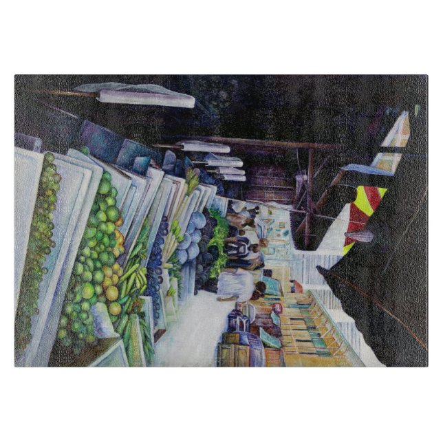 Lighter Side of Lavender Street, Singapore Cutting Board (Front)