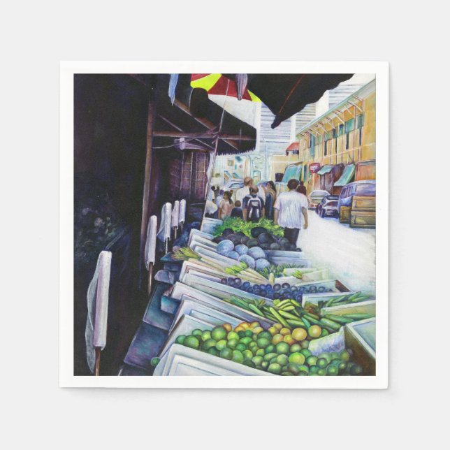 Lighter Side of Lavender Street, Singapore Paper Napkins (Front)