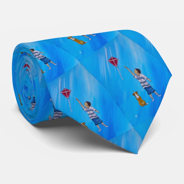 Lighter than Air Painting by Alfred Fox Neck Tie (Rolled)