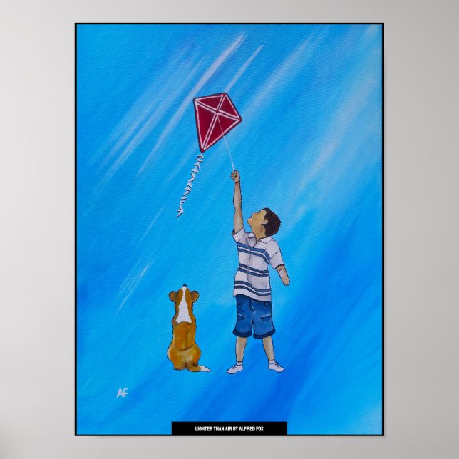 Lighter than Air Painting by Alfred Fox Poster (Front)