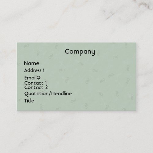 Lightgreen Profile Card Business Card Template