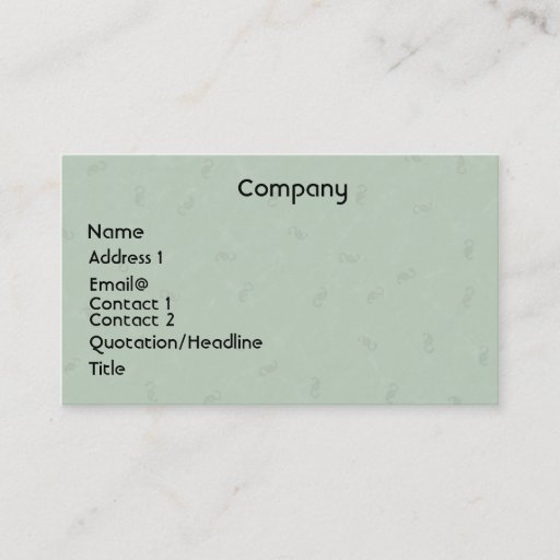 Customizable Lightgreen Profile Card Business Card Template