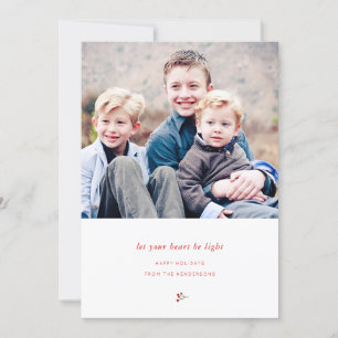 Lighthearted Holiday Photo Card