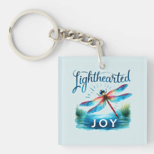 Lighthearted Joy - Artistic Dragonfly Keychain
