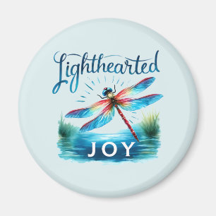 Lighthearted Joy - Artistic Dragonfly Magnet