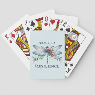 Lighthearted Joy - Artistic Dragonfly Poker Cards