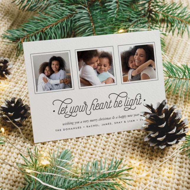 Lighthearted | Three Photo Holiday Card (Creator Uploaded)