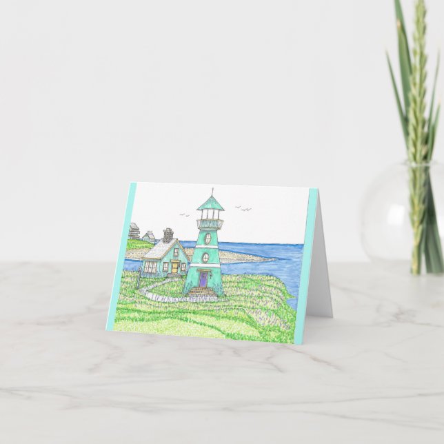 Lighthouse 5 Folded Card (Front)