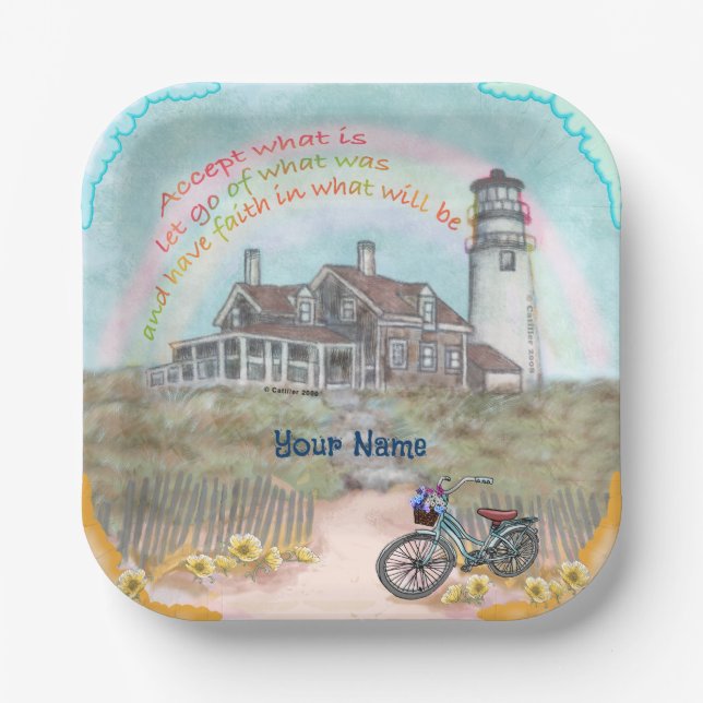 Lighthouse Acceptance  Paper Plates (Front)