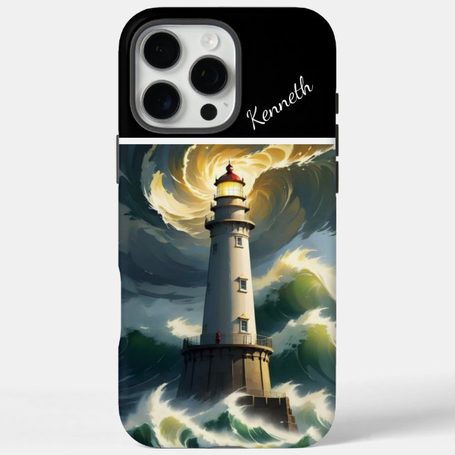 Lighthouse Amidst the Storm Case-Mate iPhone Case (Back)