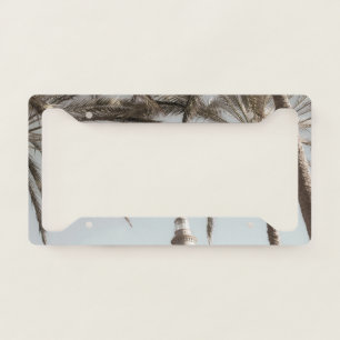 Lighthouse and Palms #1 #wall #art License Plate Frame