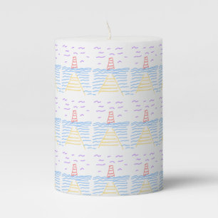 Lighthouse and Pier Pillar Candle