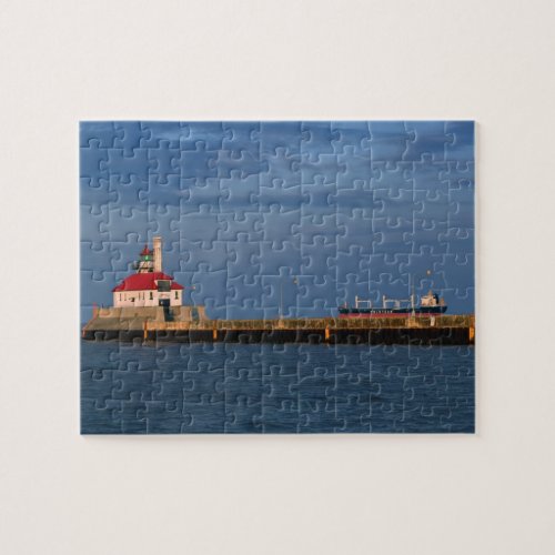 Lighthouse and Ship Jigsaw Puzzle