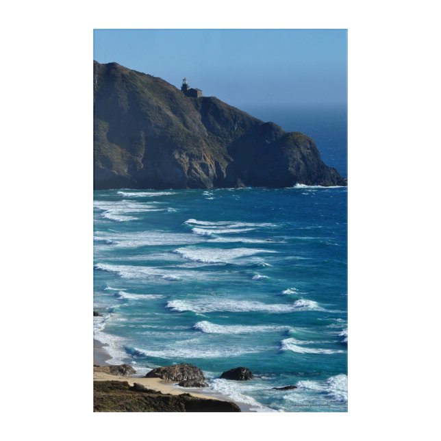Lighthouse and the Sea Acrylic Print (Front)