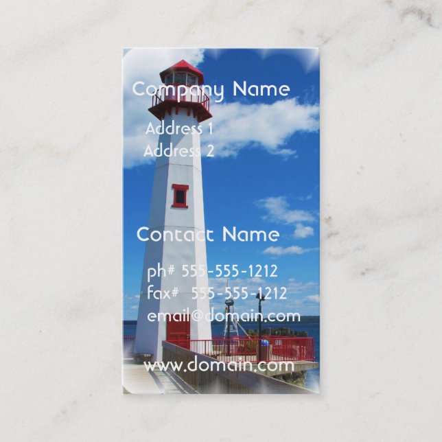 Lighthouse Art Business Card (Front)