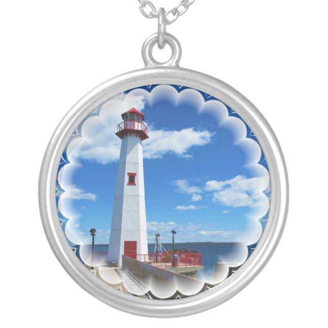 Lighthouse Art Necklace (Front)