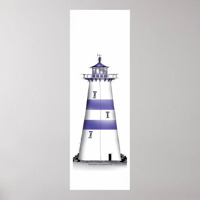 lighthouse art print 5, tony fernandes (Front)