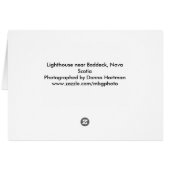 Lighthouse at Baddeck Cards (Back Horizontal)