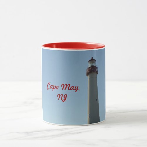 Lighthouse at Cape May Point NJ Mug