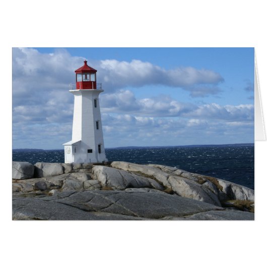 Lighthouse at Peggy's Cove Cards (Front Horizontal)