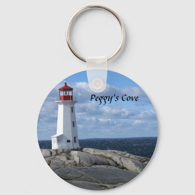 Lighthouse at Peggy's Cove Keychain (Front)