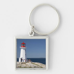 Lighthouse at Peggy's Cove, Nova Scotia, Canada. Keychain