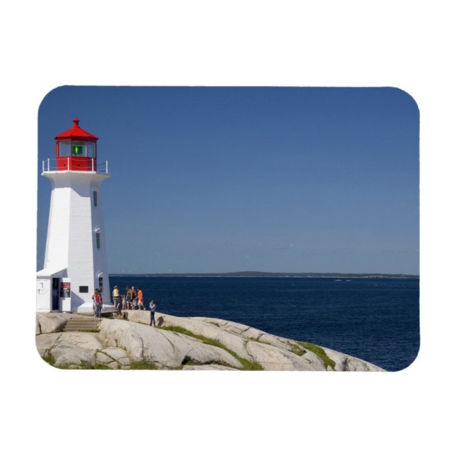 Lighthouse at Peggy's Cove, Nova Scotia, Canada. Magnet (Horizontal)