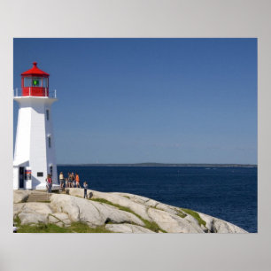 Lighthouse at Peggy's Cove, Nova Scotia, Canada. Poster