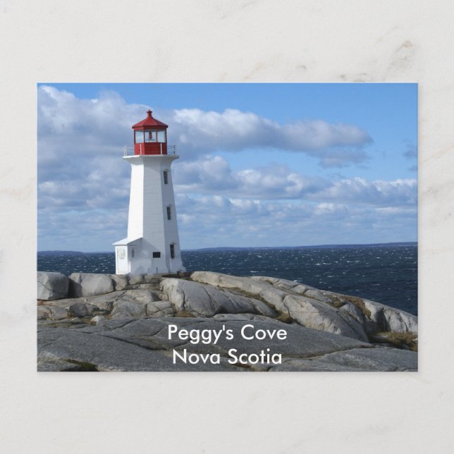 Lighthouse at Peggy's Cove Postcard (Front)