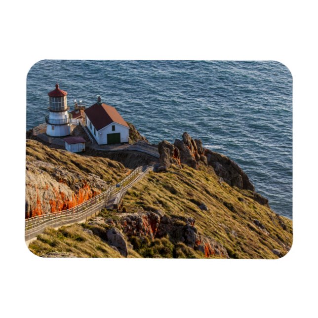 Lighthouse At Point Reyes National Seashore Magnet (Horizontal)