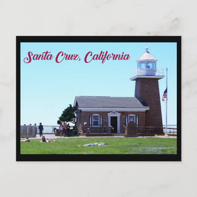 Lighthouse at Steamer Lane, Santa Cruz, California Postcard Zazzle
