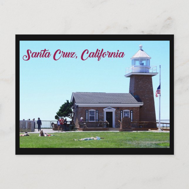 Lighthouse at Steamer Lane, Santa Cruz, California Postcard (Front)