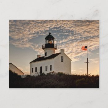Lighthouse At Sunset  California Postcard by tothebeach at Zazzle