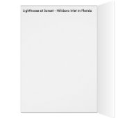 Lighthouse at Sunset Cards (Inside (Left))