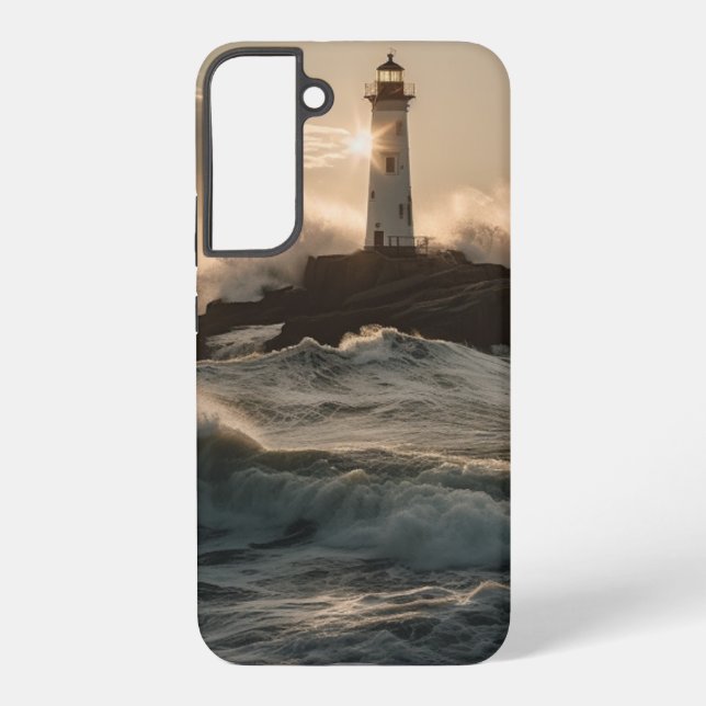 Lighthouse at sunset Samsung s22+ case (Back)