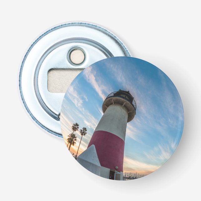 Lighthouse at the Oceanside Harbor Bottle Opener (Front)