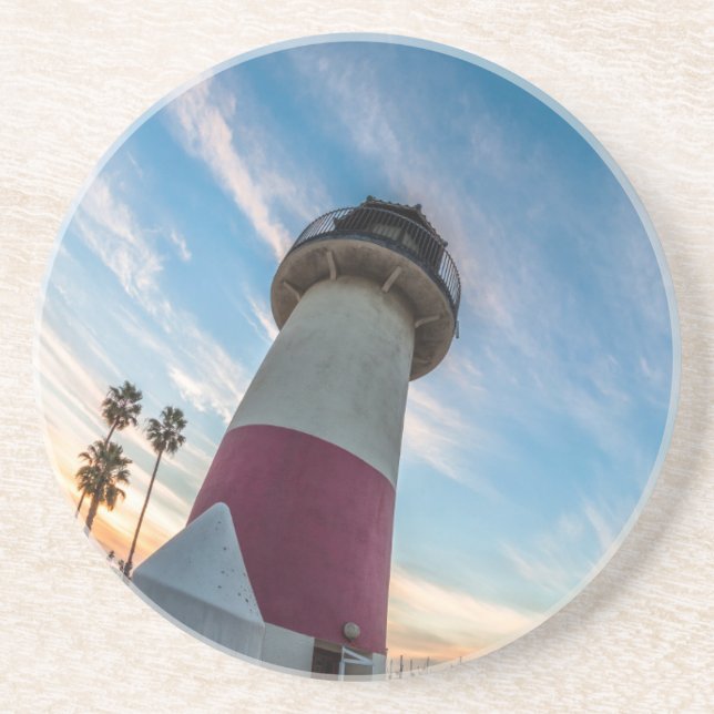 Lighthouse at the Oceanside Harbor Coaster (Front)