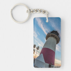 Lighthouse at the Oceanside Harbor Keychain