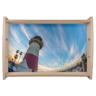 Lighthouse at the Oceanside Harbor Serving Tray