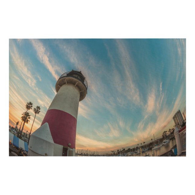 Lighthouse at the Oceanside Harbor Wood Wall Decor (Front)