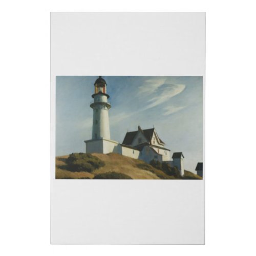 Lighthouse at Two Lights _ Edward Hopper Faux Canvas Print