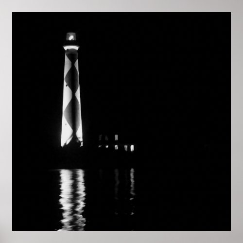 Lighthouse _ BW Poster