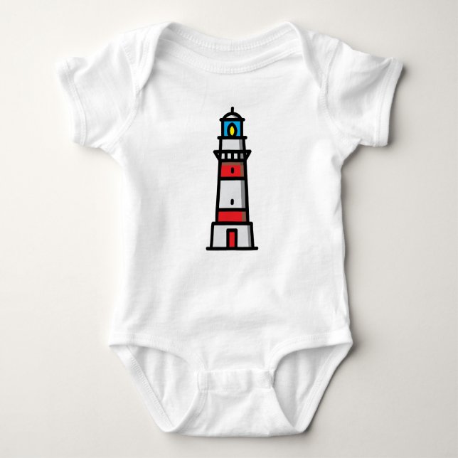 Lighthouse Baby Bodysuit (Front)