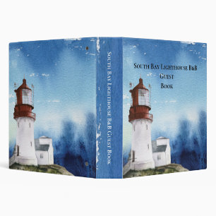 Lighthouse Beach Sea Vacation Rental 3 Ring Binder