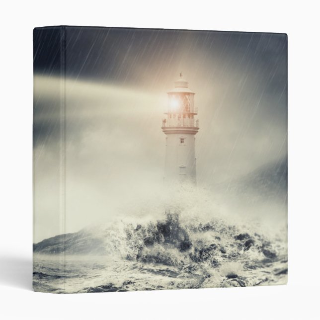 Lighthouse Beacon 3 Ring Binder (Front/Spine)